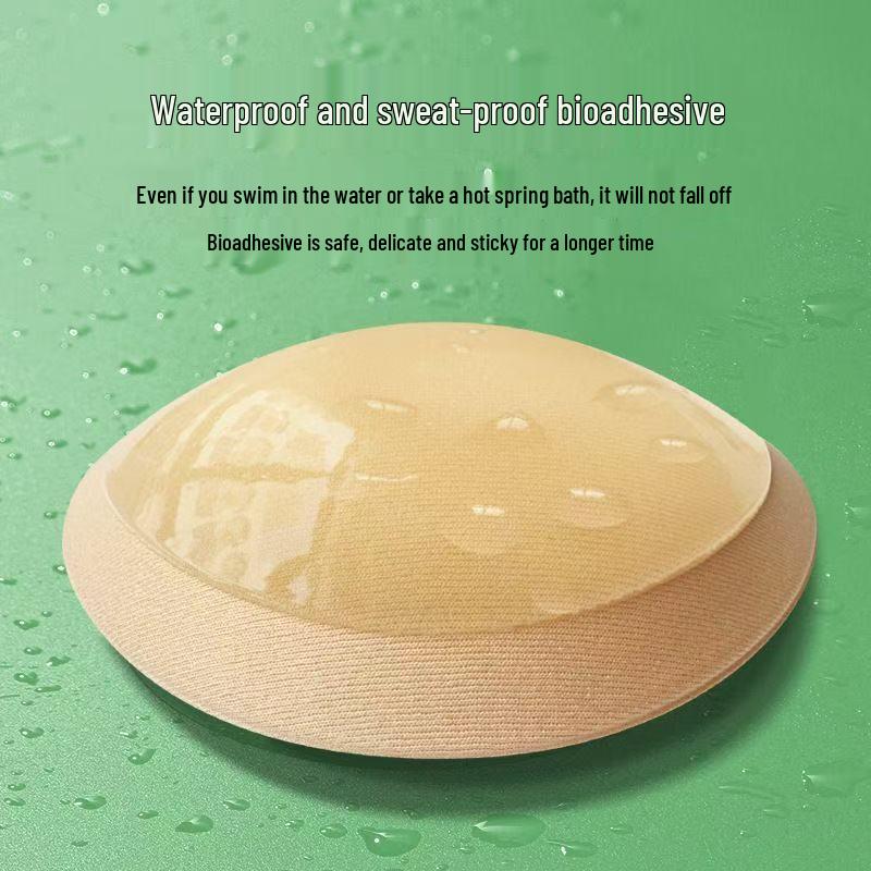 Heart-Shaped Self-Adhesive Push-Up Bikini Inserts - Thickened & Invisible Sponge Breast Pads