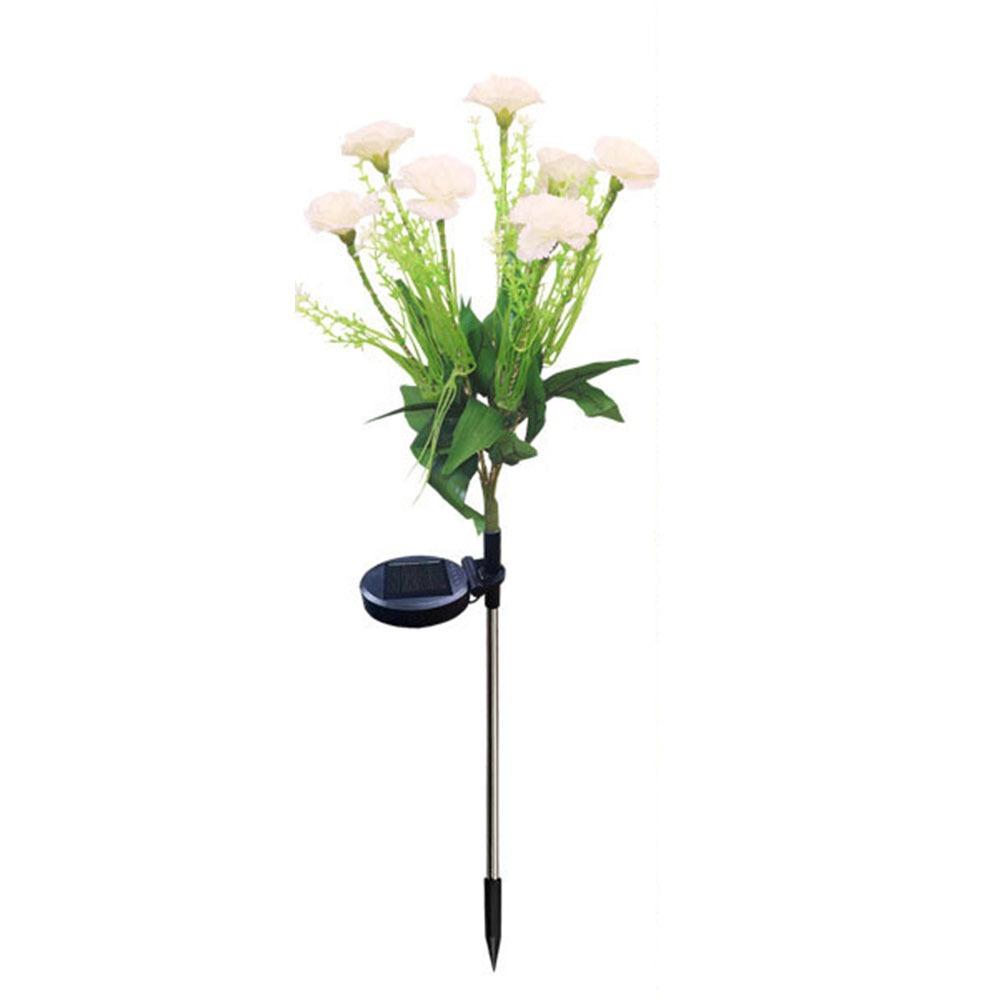 Simulation Flower Outdoor Yard Lights 7 Heads Solar LED Lights Garden Floral Lamp Lawn Decoration