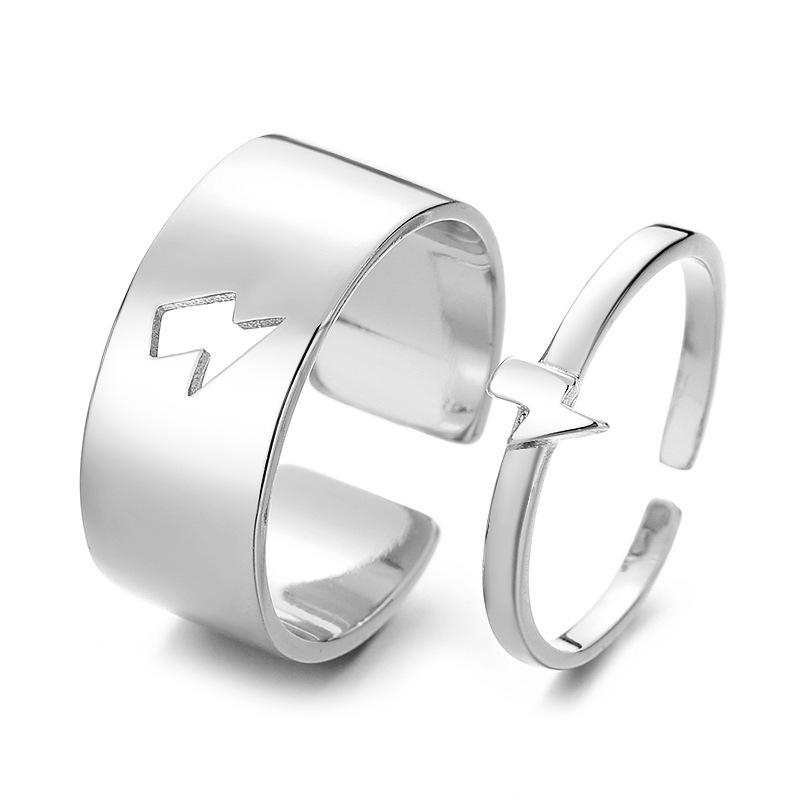 Cross-Border Punk Butterfly Couple Rings: Matching Set for Men & Women