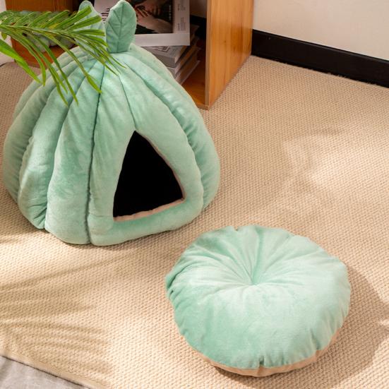 Closed Cat Nest Winter Warm Pet Bed Cactus Ball Shape Pet