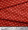 Soimoi Japan Crepe Satin Fabric Dot & Paisley Print Fabric by Metre 42 Inch