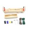 DIY Wood Paracord Jig Bracelet Maker Adjustable Weaving DIY Craft Maker Bracelet Knot Tool Bracelet Wristband Knitting Tool