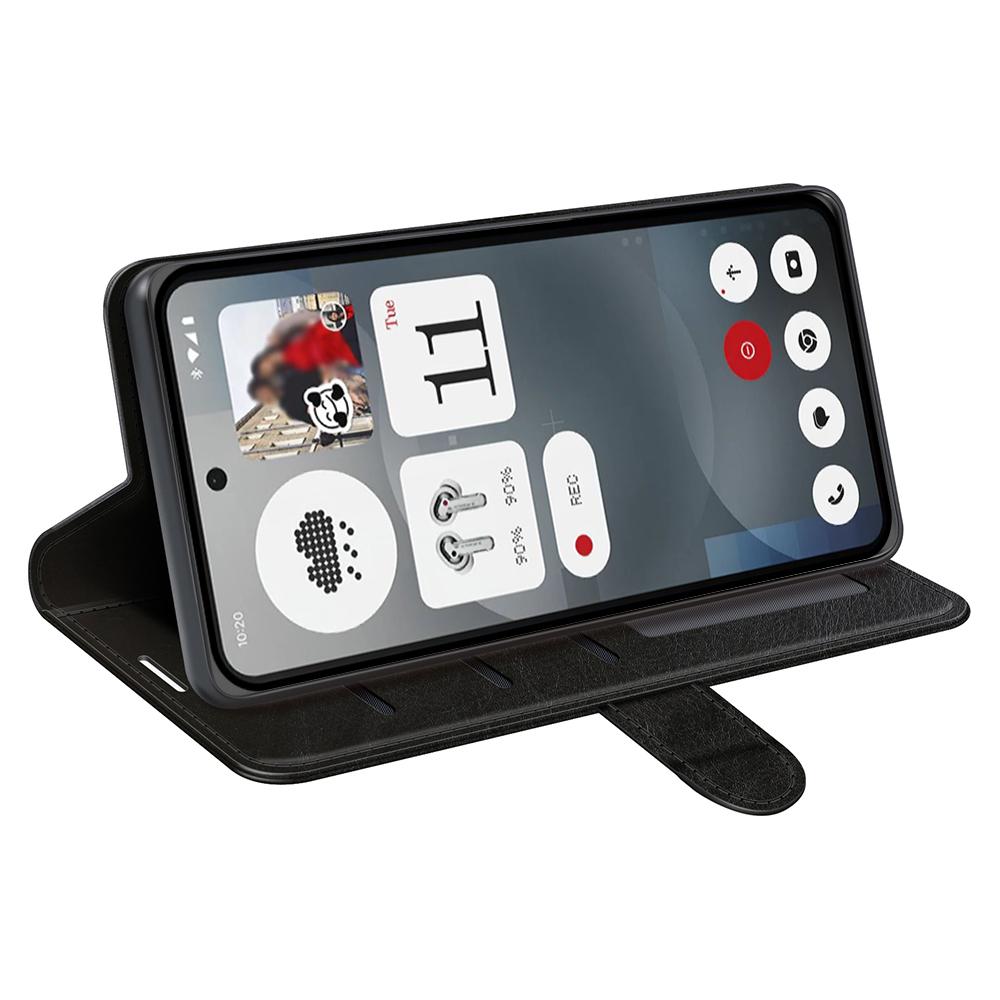 Für Nichts Telefon (3a) Hülle Crazy Horse Textur Ständer Leder Handyhülle