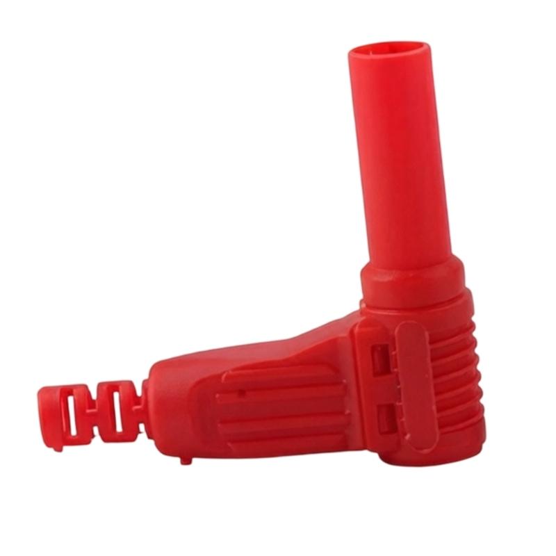 4Mm Right Angles Banana Plugs with Screw Lock Mechanism Safe Insulated Electrical Aapter for Stable Electrical Contact
