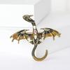 Vintage Enamel Small Flying Dragon Brooches For Men Dragons Pins 6-color Available Office Party Friend Gifts Accessories