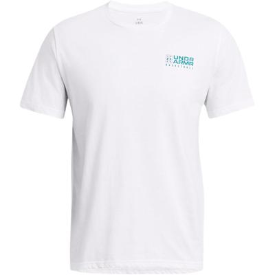 Letter Logo Print Quick-Dry Round Neck Short Sleeve T-Shirt Men T-Shirts White 1382850-100