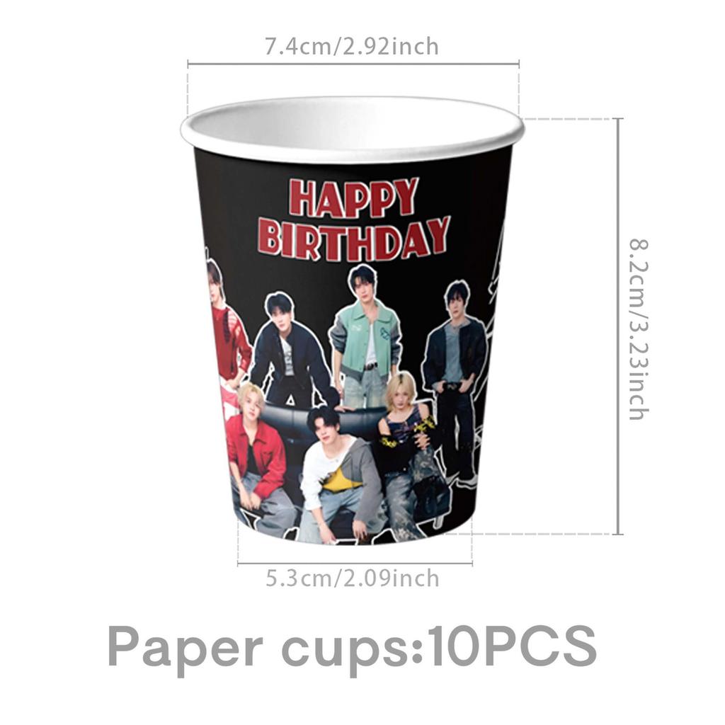Baner Urodzinowy i Zestaw Stołowy K-pop Stray Kids