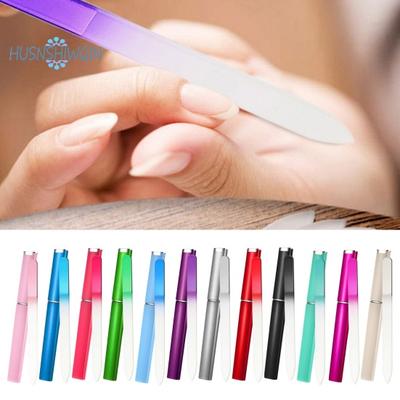 Lima per unghie in finto cristallo - Lima per manicure non porosa, durevole, riutilizzabile e colorata per unghie sane