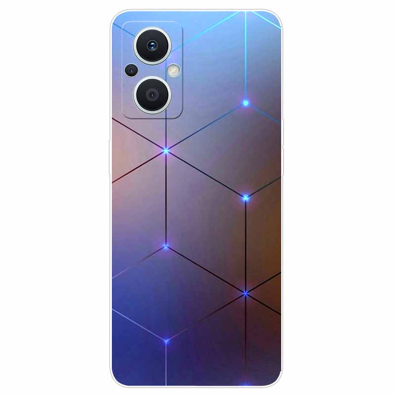 Soft Case for Reno8 Lite Cover Print TPU Silicone Clear Funda Cases for OPPO Reno 8 Lite 5G Case Reno8Lite Slim Landscape Cat