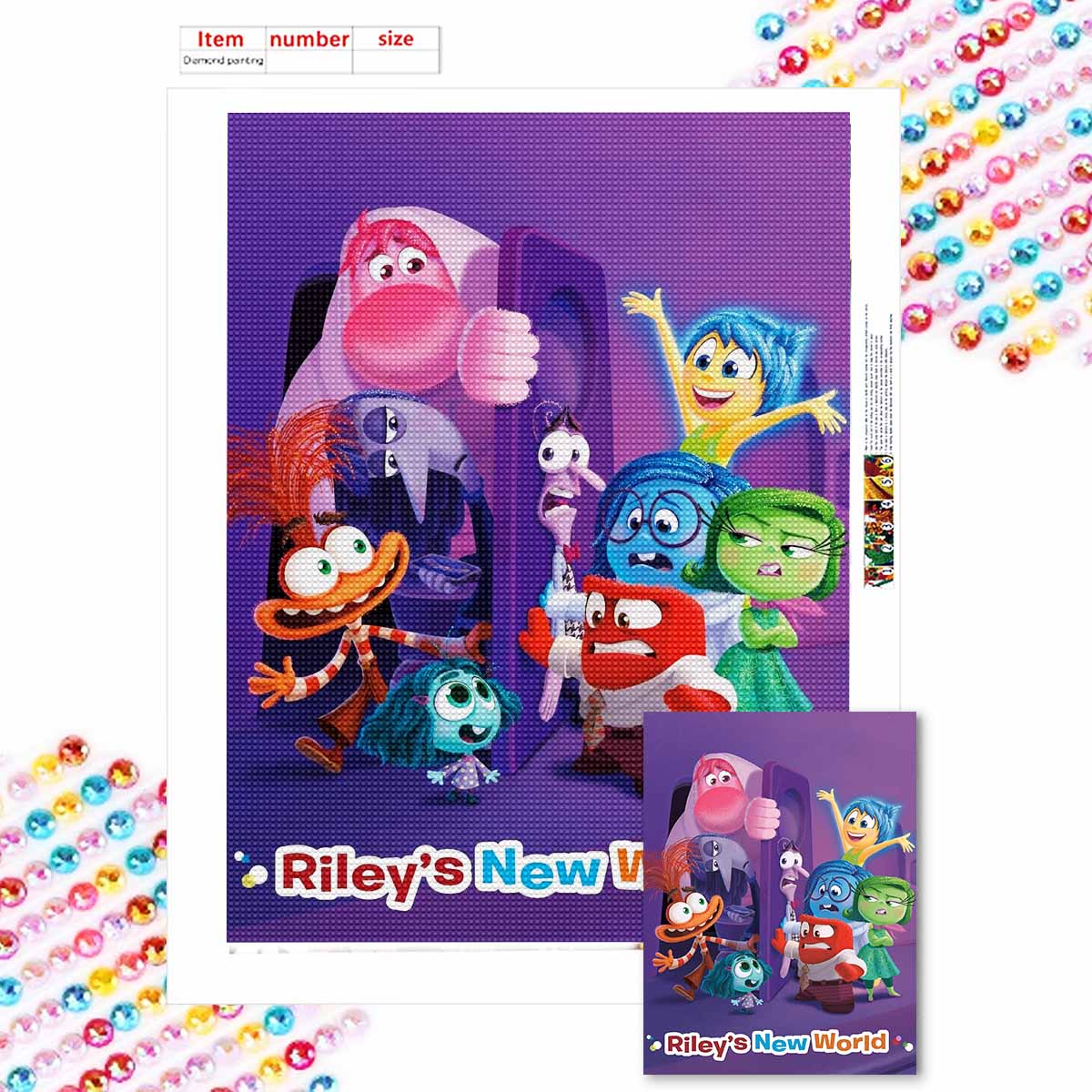 

Алмазная живопись своими руками Магические мультяшные персонажи Набор для вышивания крестом Мозаичное искусство Алмазная живопись Полная выкладка Алмазное украшение для дома Round 20x30cm