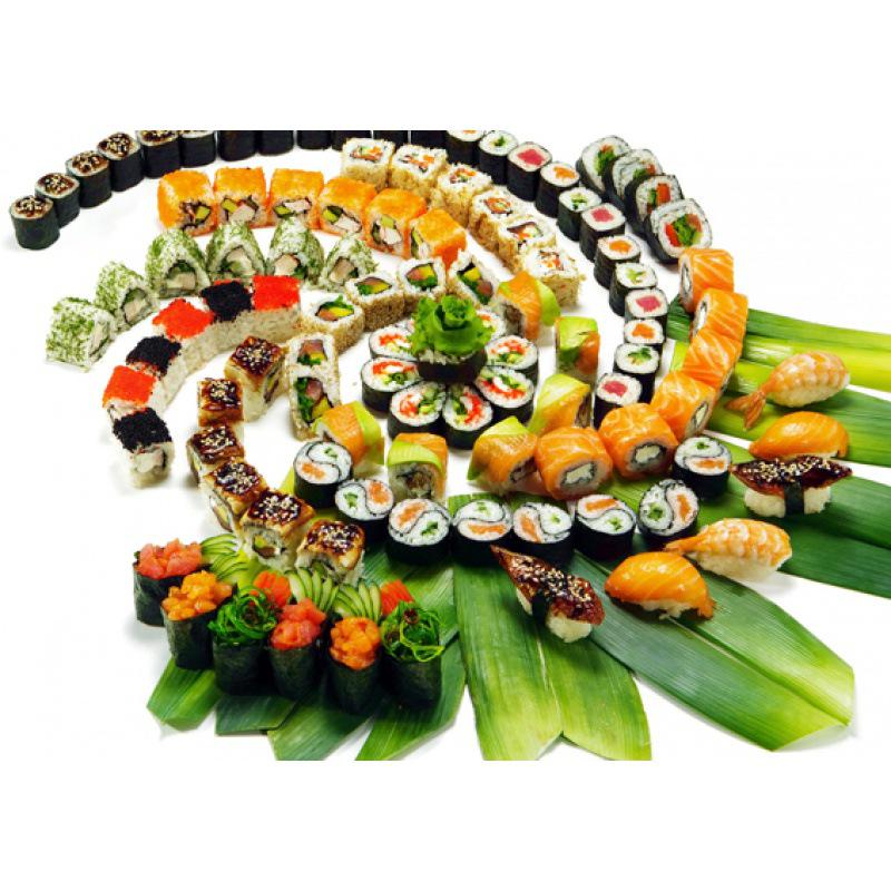 

Delicious Sushi Catering Decorative Wall Art: Kraft Paper Framed Mural White card paper (non-adhesive) 30*42 cm