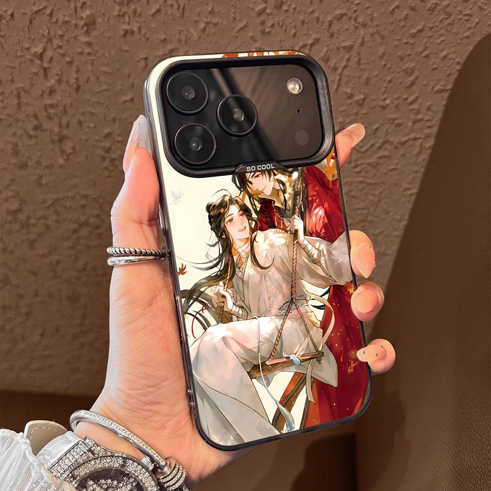 H-Heaven C-Cartoon Officials Blessing For iPhone 17,16,15,14,13,12,11,Pro,Max,Plus,E,SE4,Air,Mini Black Phone Case IMD Box