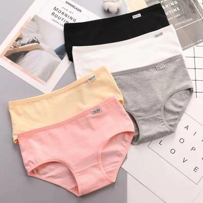 1ks/Plus Size Nohavičky Dámska spodná bielizeň Bavlnené nohavičky Dievčenské Jednofarebné Sexy spodná bielizeň Šortky Priedušné nohavičky Dámske