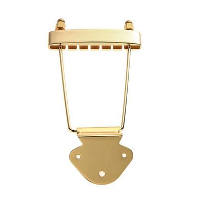 6 String Guitar Trapeze Tailpiece Bridge Replacement Parts for Jazz Electric Archtop Guitar Bass