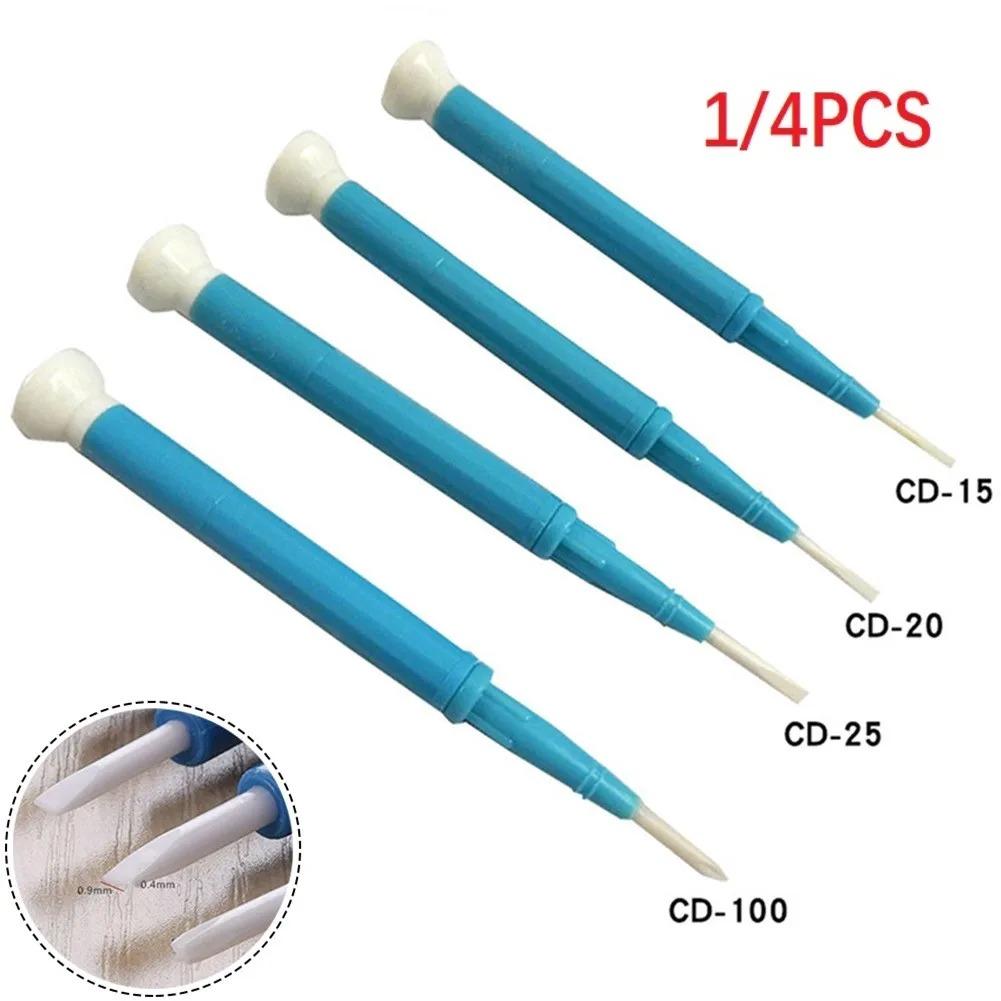 1/4pcs Ceramic Cross Screwdriver Set Mode: CD-15/20/25/100 Flat Point Slotted Screwdriver For High Frequency Circuit Adjustment