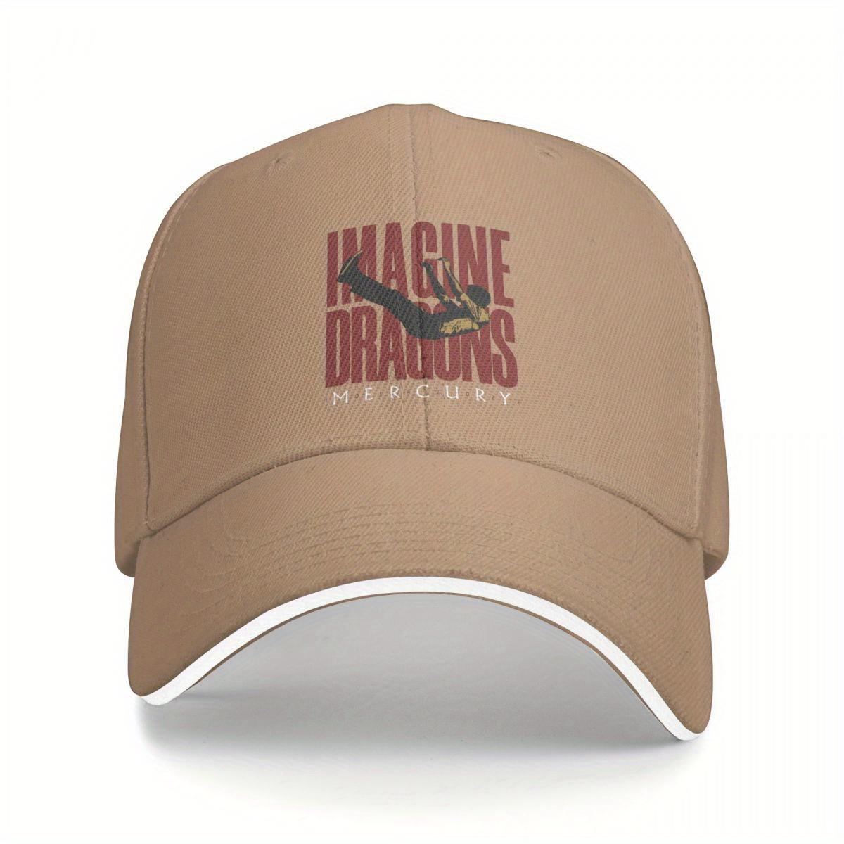 Imagine Dragons for MERCURY Tour unisex baseball cap - black casual spring cap, white logo, breathable behind polyester mesh Adjustable