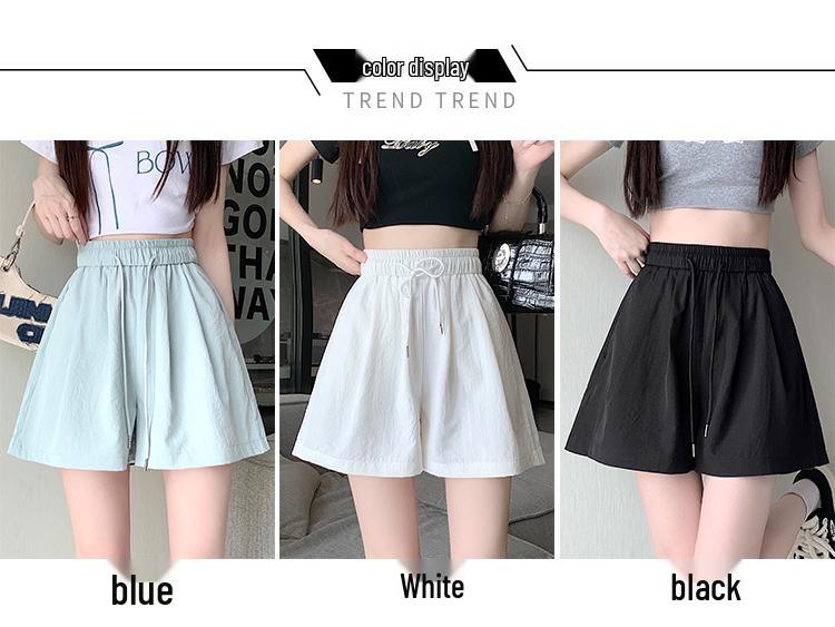 2025 Women's High Waist A-Line Sports Shorts: Fashionable Summer Drawstring Casual Wear