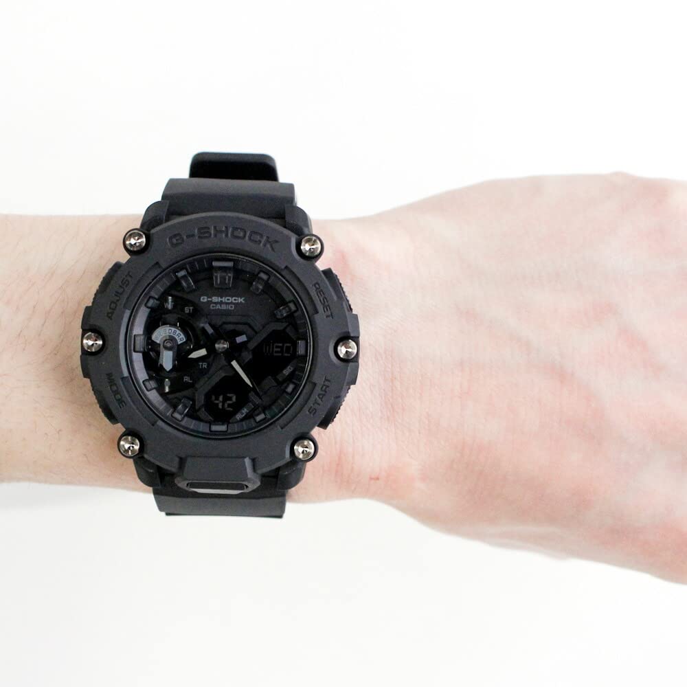 Casio Series Quartz Étanche G-Shock GA-2200 Montre Homme Analogique-Numérique, Noir, GA-2200BB-1A