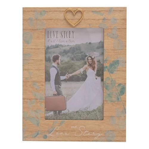 Celebrations Love Story Leaf Print Photo Frame