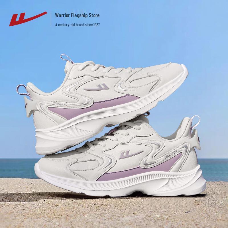 

Warrior Women s Leather Water-Repellent Running Sneakers - 2025 Autumn Collection 37