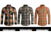 2025 Men's Plus Size Plaid Long Sleeve Shirt with Double Pockets