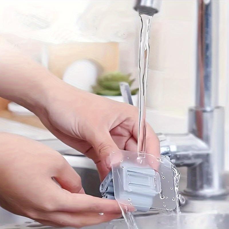 5pc Wall-Mounted Mop Organizer Holder,Durable Space-Saving Storage Rack for Sponges, Mops, and Brooms,Ideal for Bathroom