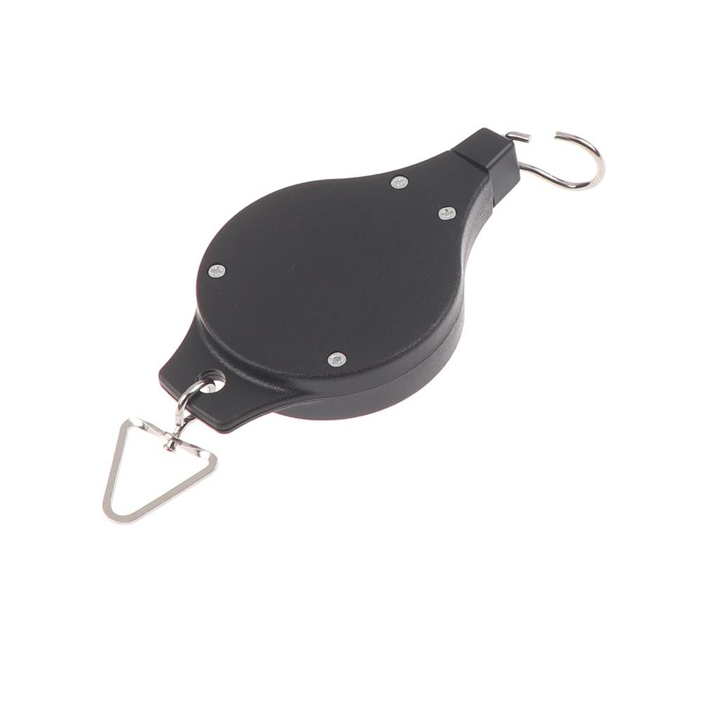 2KS Zatahovací kladkový hák Závěsný stahovací věšák Zahrada Květina Rostlina