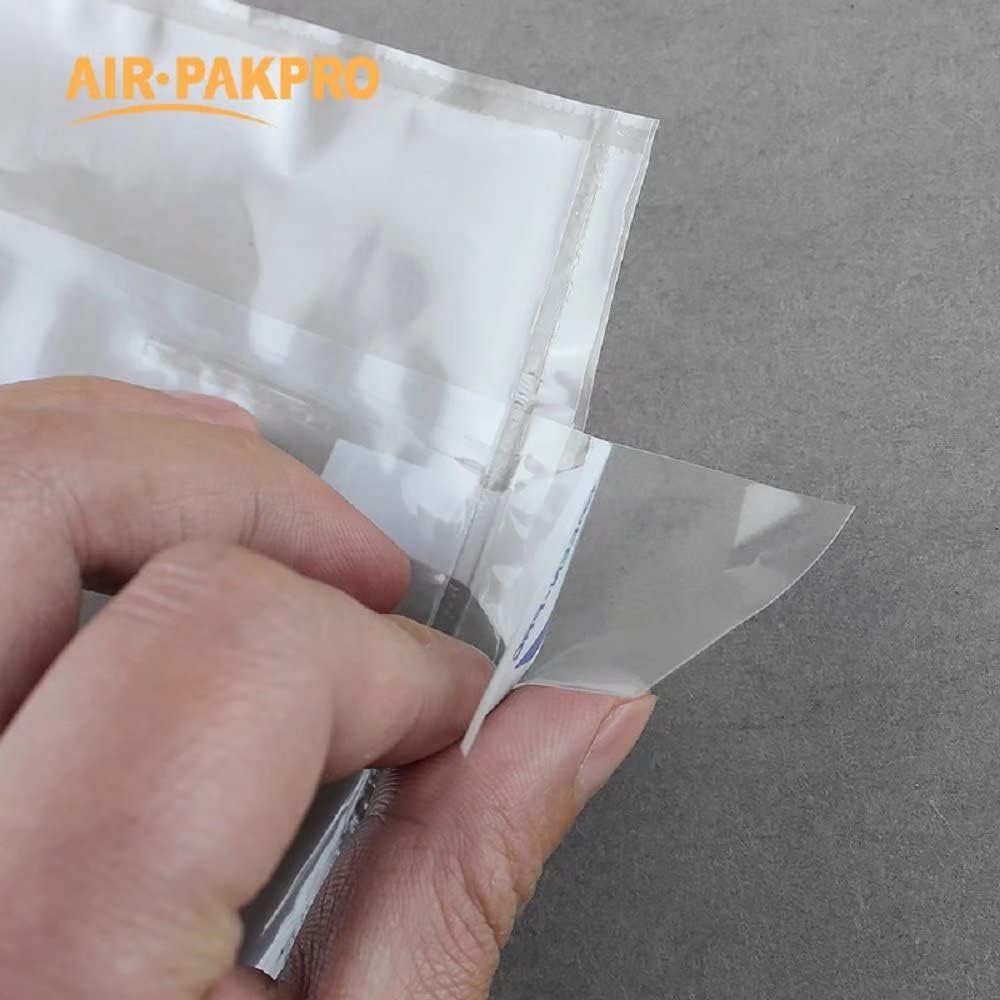 100 Pack,Free Hand Pump AIR PAKPRO 3.9x5.9inch Clear Plastic Inflatable Air Packaging Bags Air Pillows Air Cushions Buffer Bags Void Fill Cushioning
