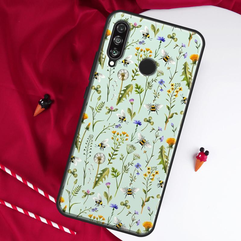 Bees For Huawei Nova 10 SE 9 5T 12s 12i 11i Y91 Y90 Y60 Y70 Y72 Y61 P20 P30 P40 Lite P60 Pro Case