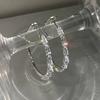 Luxurious Hoop Earrings with Micro-inlaid Cir...