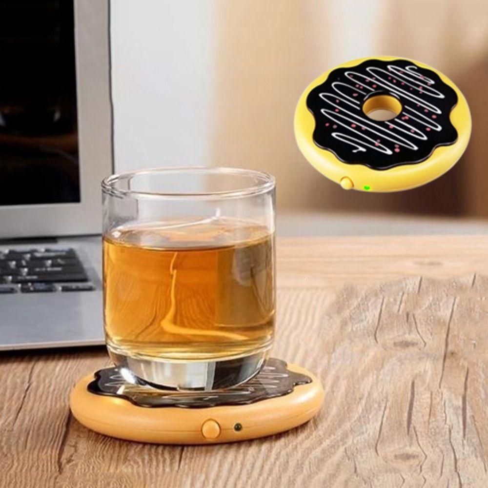 Niedliche USB Isolierte Thermostatische Matte Exquisite Süße Donut Warme Tassenmatte Teetassenuntersetzer Desktop