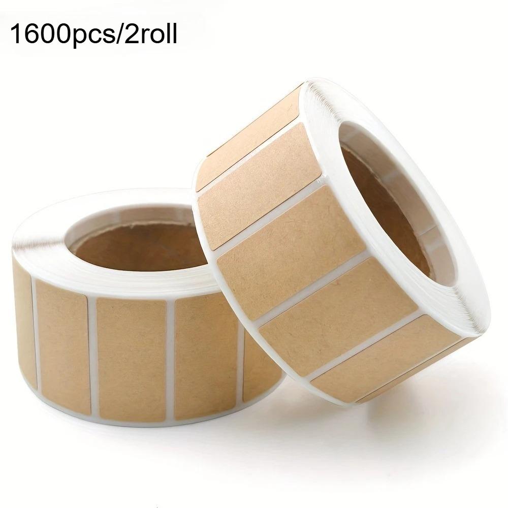 

1600 шт. Крафт-бумажные запечатывающие наклейки Самоклеящиеся Написанные от руки Этикетки для упаковки Организация Маркировка упаковки Наклейки