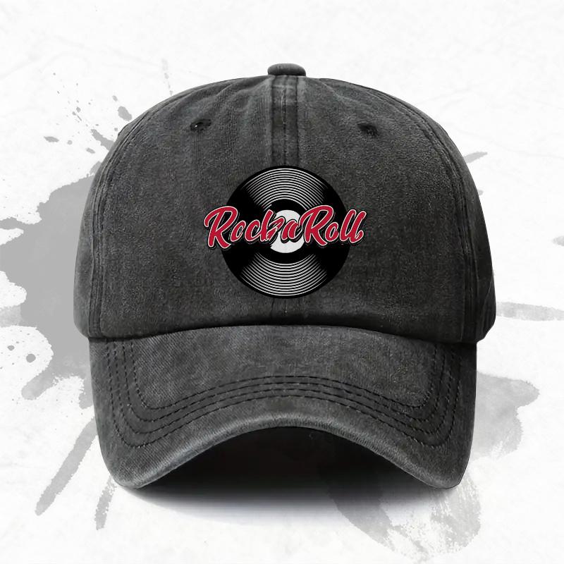 pc Adjustable Baseball Cap with a rock and Roll Theme Lightweight Printed Womens Hat rock Style Mens Trendy Cap an Id