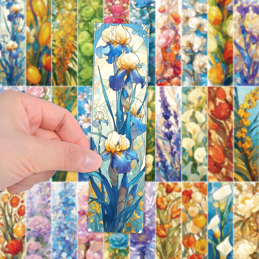 32pcs, Brightly Colored Flower Bouquet Bookmarks, Suitable for Teachers, Readers, and Enthusiasts, Gifts, Parties, Birthdays