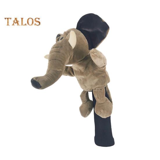 

Чехол на голову клюшки для гольфа мягкий чехол для водителя с изображением животного плюшевый лев/тигр/бегемот/обезьяна/овца аксессуар для гольфа для леса и драйверов Elephant