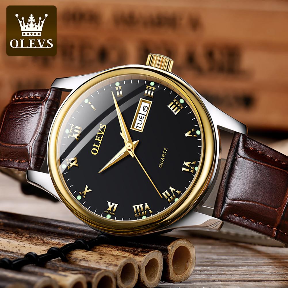 OLEVS 5568 Oem Fashion Design Luxury Watches Classic Business Luminous Stainless Steel Man Custom Watch for Men Quartz Watches