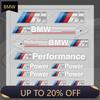 WEM4 E46 X5 1set Car Window Door Handle Mirror Sticker M Power Performance Badge Decal For M E39 E36 E60 E90 E46 F30 F10 F20 E53
