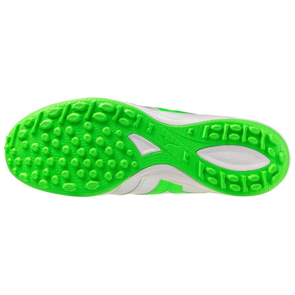 Mizuno Morelia Sala Pro Comfortable TF (Rubber Studs) Non-Slip Durable Soccer Shoes Unisex Soccer Shoes Silver Green Q1GB2513