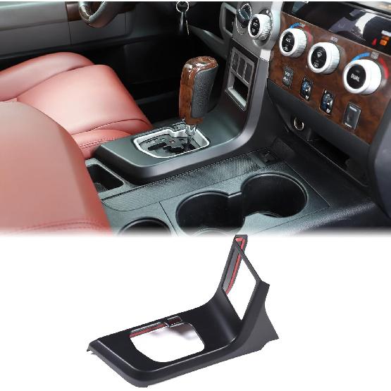 Center Control Gear Box Shift Knob Panel Frame Cover Fit for Toyot@a Tundra 2007-2013 Carbon Fiber Center Console Gear Shift Panel Cover Trim Sticker матовый черный