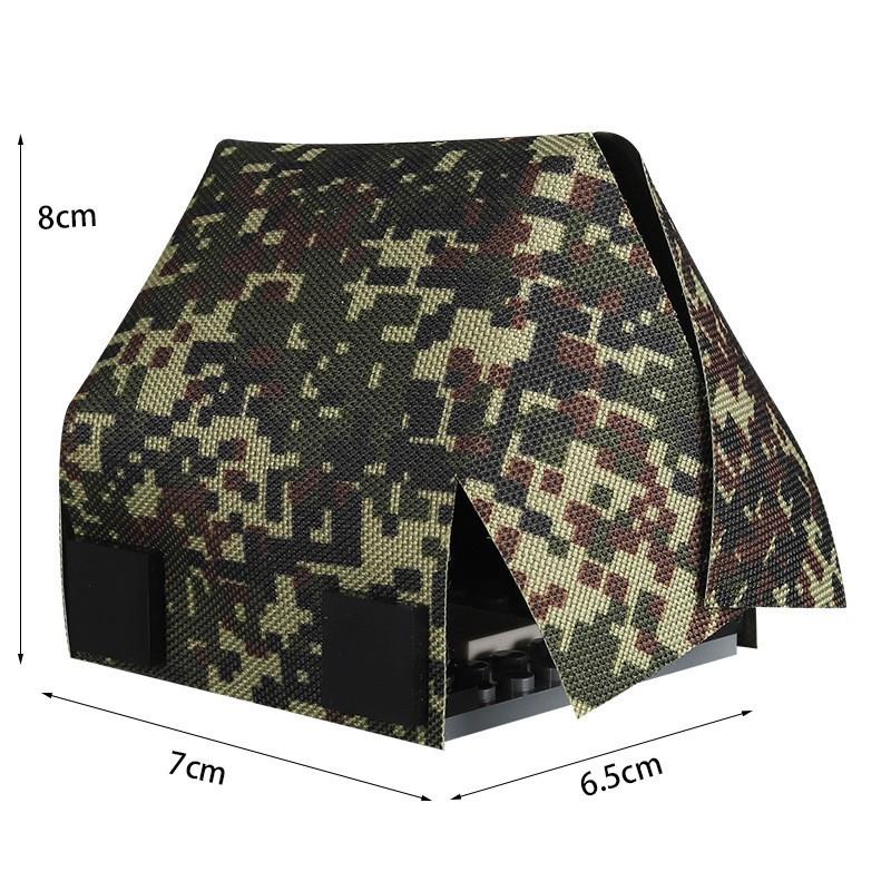 Doll Scene With Anti-Aircraft Maxine Anti-Aircraft Heavy Machine Gun Mortar Assembly Building Block