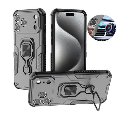 Pancerne Etui Dla iPhone 17 Pro Max Etui Ochronny Pierścień na Obiektyw Aparatu Pokrowiec z Uchwytem Dla iPhone 17 Odporny na Wstrząsy Coque