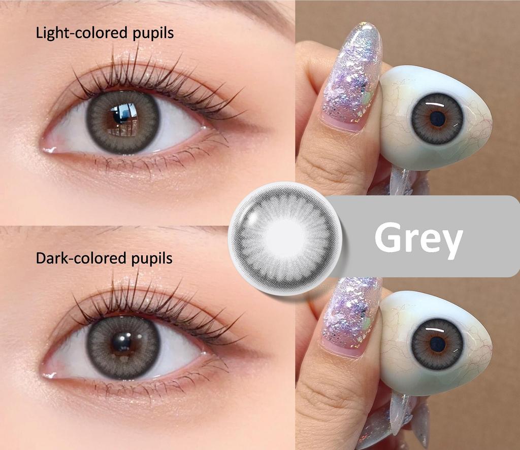 Color Contact Lenses With Soft Colored Lenses 1 Pair 14.2 Mm Natural Color Lenses for Vision Eye Lens
