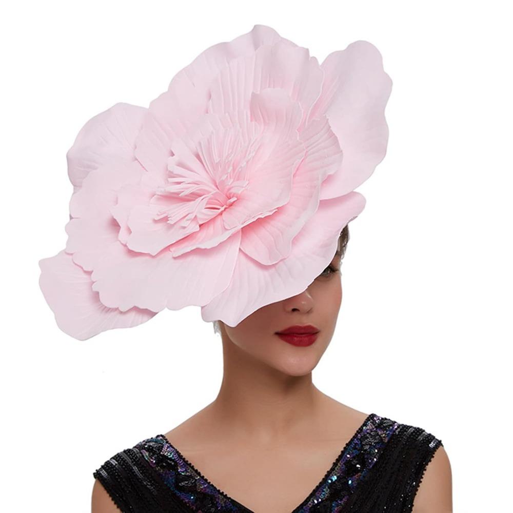Grande Copricapo di Fiori Fascia Cappelli per Donne Cappello Fascinator Costume da Matrimonio