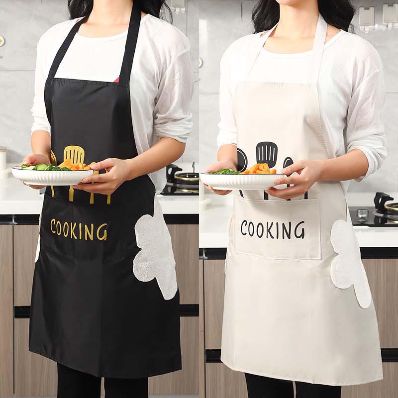 

5 Yuan Newcomer Discount: Waterproof Kitchen Apron for Men & Women - 2025 Style, Oil-resistant Cooking Apron