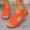 Neue Sandalen mit offenen Zehen für Damen, Plateau-Absätze, Spitz zulaufende Schuhe, Freizeitschuhe, Strandschuhe