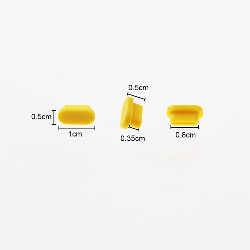 Silicone world 10PCS Silicone Type-C Dust Plug USB Charging Port Protector for Samsung Huawei Smart Phone Accessories Dust Plug