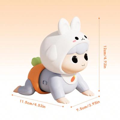 Baby Krabbellernspielzeug Tier Baby Krabbelpuppe Kann Singen Laufen Bauchlage Spielzeug mit Musik Frühes Lernspielzeug Geschenk