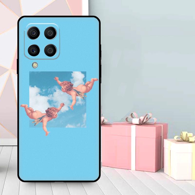 Cute Angels Aesthetic Aesthetics Case For Samsung Galaxy M35 M56 M12 M06 M32 M52 M55 M15 M11 M13 M14 M16 M36 M31 M53 M34 M54