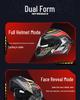 AD Winter 3C Certified Flip-Up Full Face Electric Motorcycle Helmet for Men & Women - All-Season Safety Gear