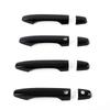 For Honda JADE 2014 2015 2016 2017 2018  ABS Chrome Carbon Fiber Black Door Handle Cover Trim Sticker Car Styling Accessory